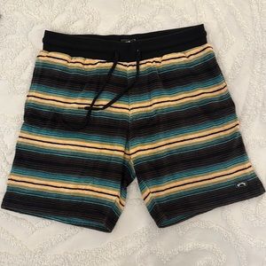 Billabong Men’s Serape Terrycloth Shorts. Size large